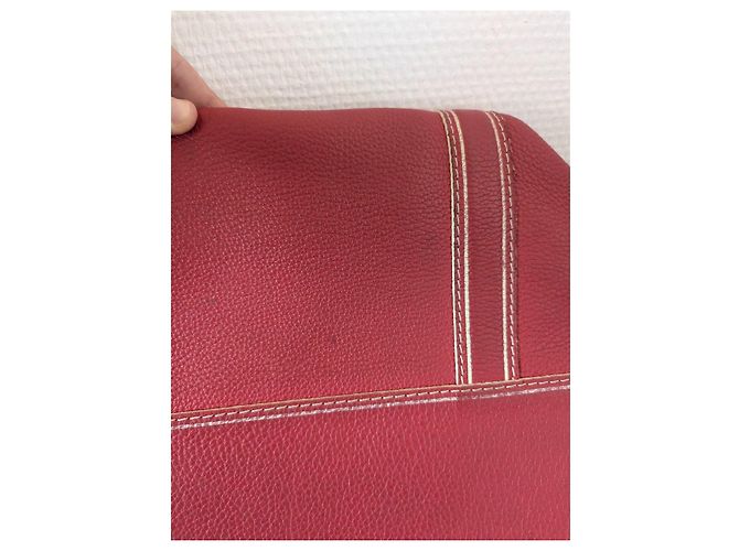 Borsa Louis Vuitton Speedy in pelle rossa - vista 14