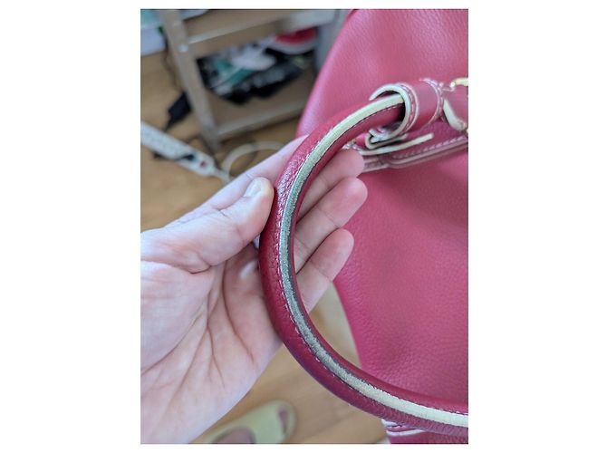 Borsa Louis Vuitton Speedy in pelle rossa - vista 18