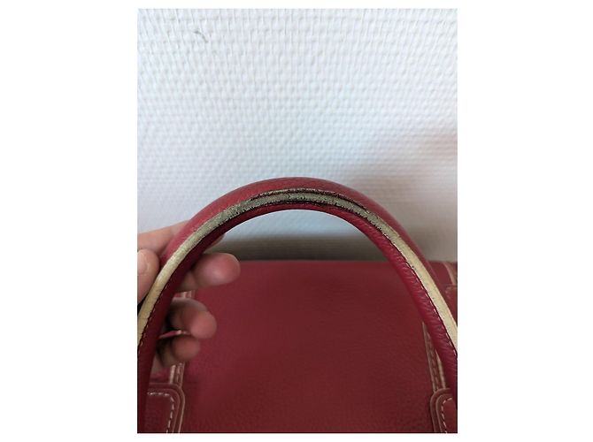 Borsa Louis Vuitton Speedy in pelle rossa - vista 19