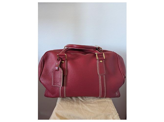 Borsa Louis Vuitton Speedy in pelle rossa - vista 2