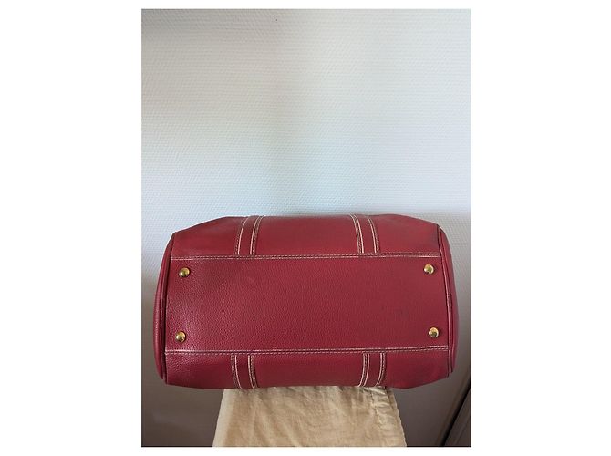 Borsa Louis Vuitton Speedy in pelle rossa - vista 3