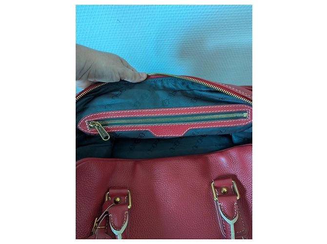 Borsa Louis Vuitton Speedy in pelle rossa - vista 4
