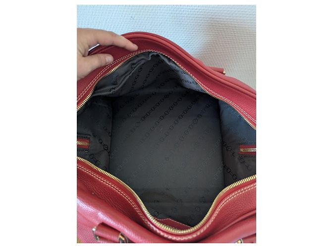 Borsa Louis Vuitton Speedy in pelle rossa - vista 5