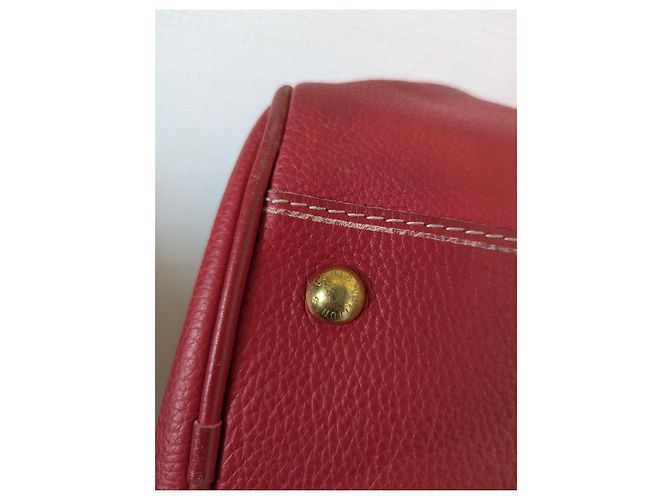 Borsa Louis Vuitton Speedy in pelle rossa - vista 6