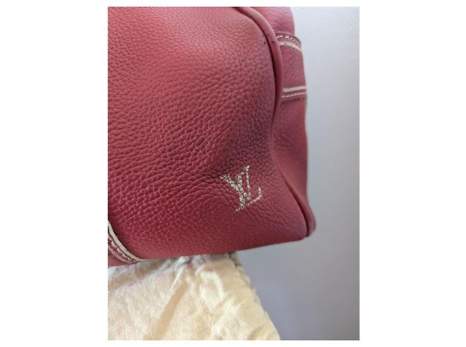 Borsa Louis Vuitton Speedy in pelle rossa - vista 8