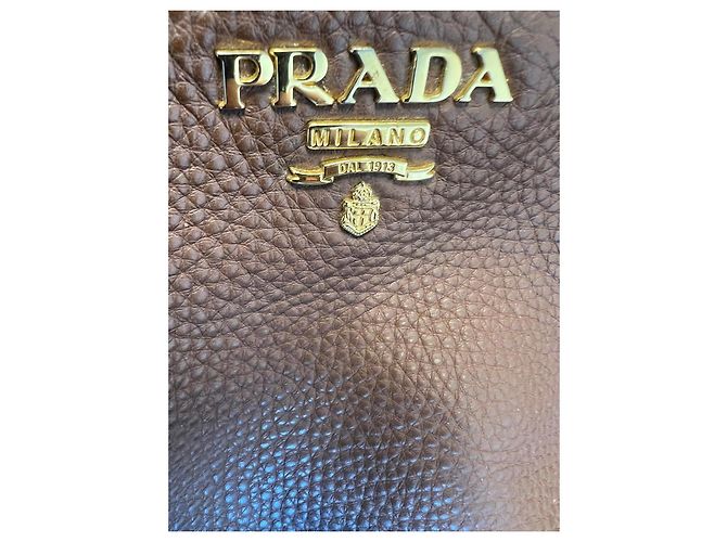 Prada Lederhandtasche Braun - Ansicht 12