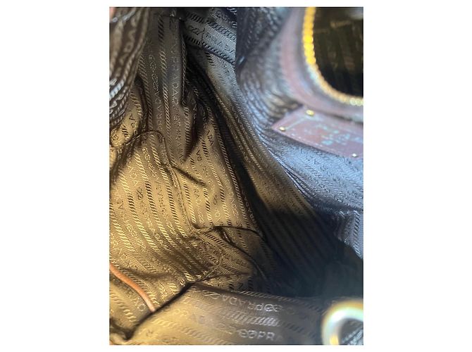 Prada Lederhandtasche Braun - Ansicht 13