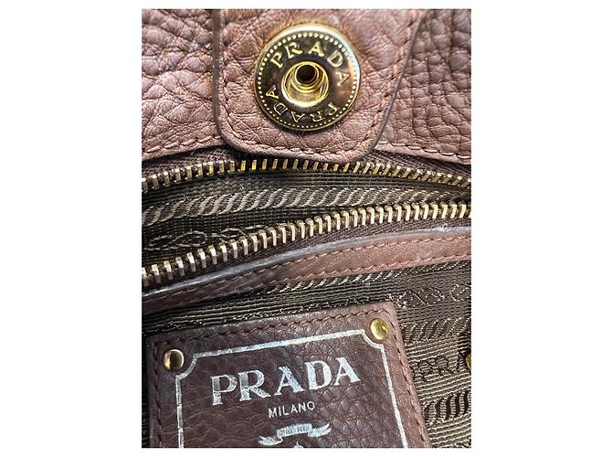 Prada Lederhandtasche Braun - Ansicht 14