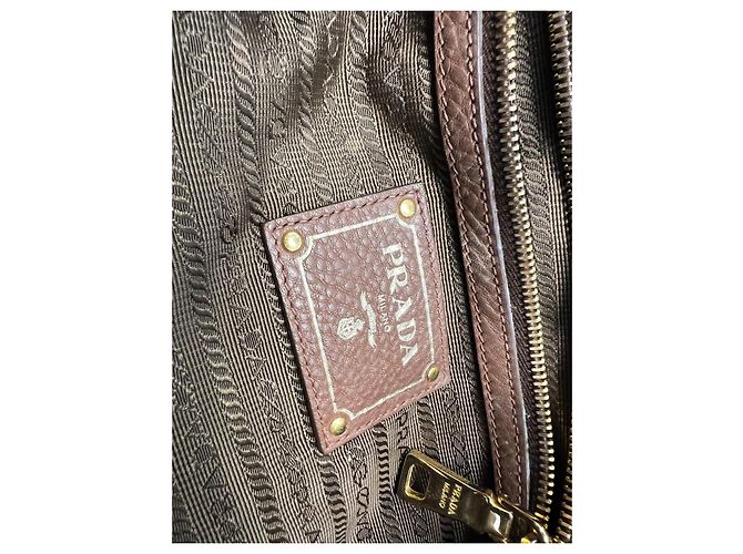 Prada Lederhandtasche Braun - Ansicht 15
