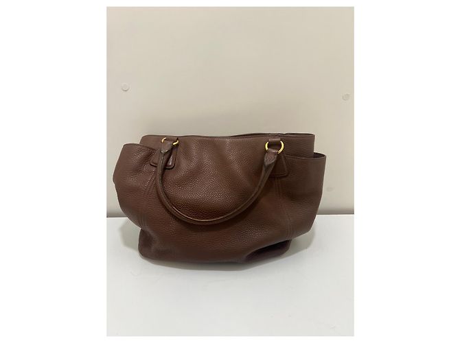Prada Lederhandtasche Braun - Ansicht 2