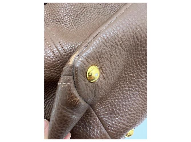 Prada Lederhandtasche Braun - Ansicht 8