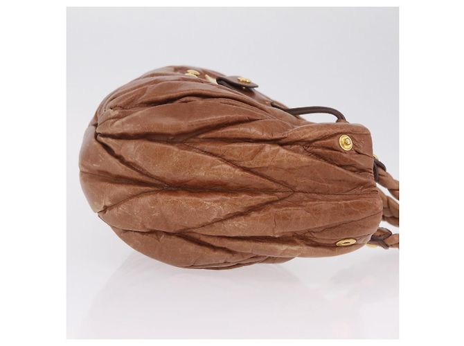 Borsa Satchel Miu Miu Coffer in pelle Matelassé Large - vista 3