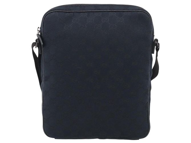 Borsa Messenger Gucci con zip frontale in tela e pelle Small - vista 2