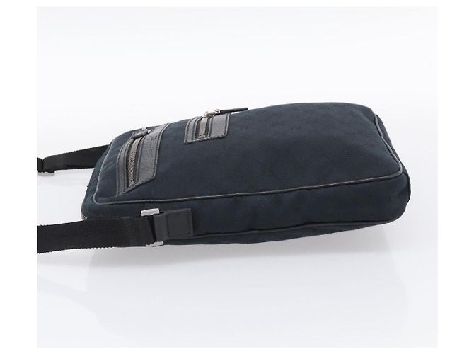 Borsa Messenger Gucci con zip frontale in tela e pelle Small - vista 3