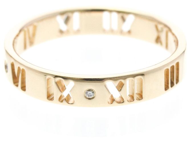 Tiffany & Co. Atlas Pierced 18K Rose Gold and Diamonds 3.5mm - vista 4