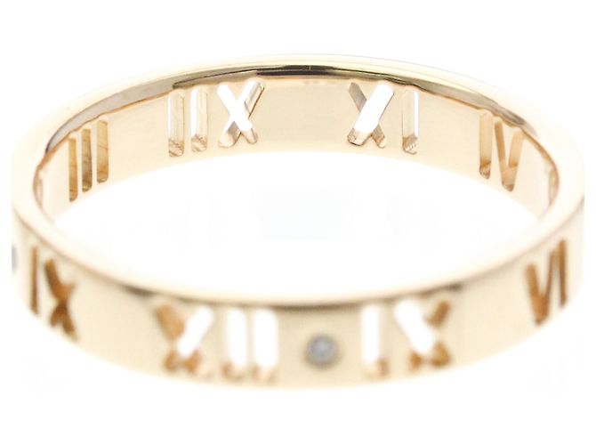 Tiffany & Co. Atlas Pierced 18K Rose Gold and Diamonds 3.5mm - vista 7