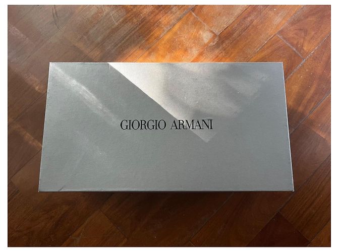 Giorgio Armani Graue Seiden-Absatzschuhe - Ansicht 6