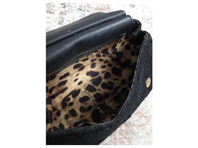 Borsa Dolce & Gabbana Sicily Pizzo Nera - vista 10