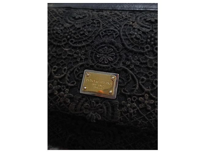 Borsa Dolce & Gabbana Sicily Pizzo Nera - vista 2