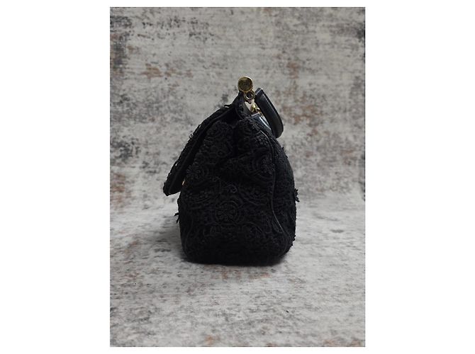 Borsa Dolce & Gabbana Sicily Pizzo Nera - vista 3