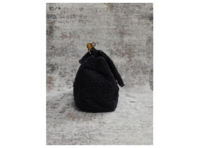 Borsa Dolce & Gabbana Sicily Pizzo Nera - vista 4