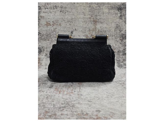 Borsa Dolce & Gabbana Sicily Pizzo Nera - vista 5