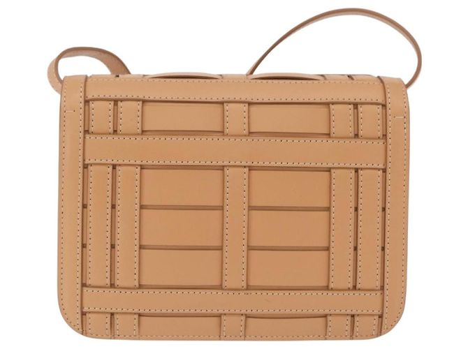 Burberry TB Flap Woven Leather Small - vista 2