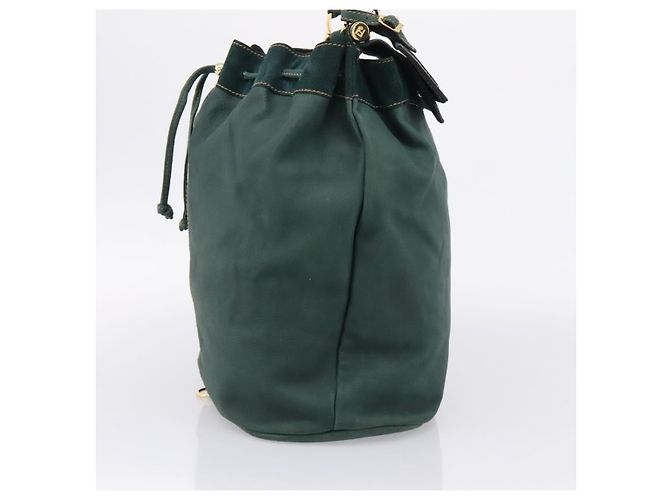 Borsa Fendi in camoscio verde - vista 3