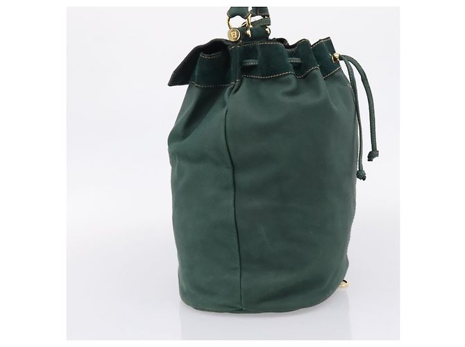 Borsa Fendi in camoscio verde - vista 4