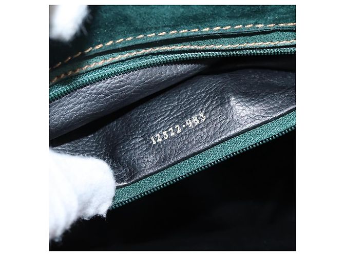 Borsa Fendi in camoscio verde - vista 7