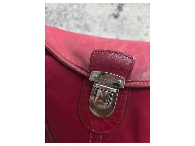 Borsa Prada Easy in nylon e pelle - vista 2