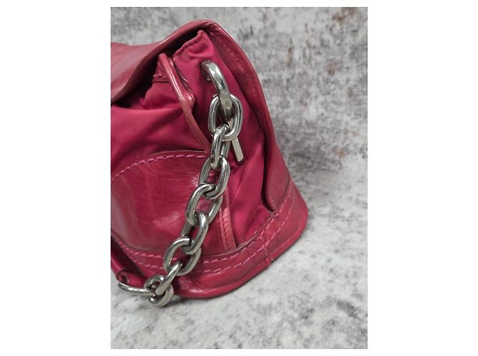 Borsa Prada Easy in nylon e pelle - vista 3