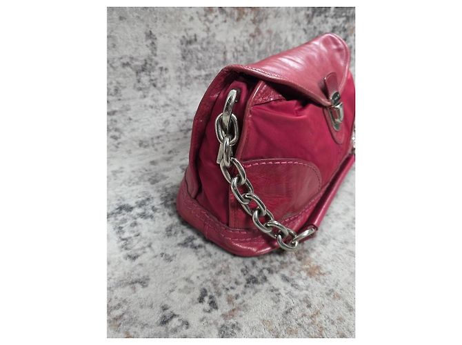 Borsa Prada Easy in nylon e pelle - vista 4