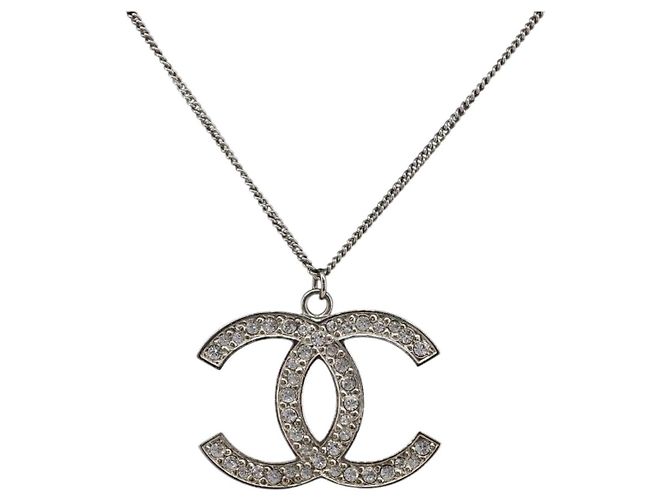 Pendente Chanel CC in metallo con cristalli - vista 3