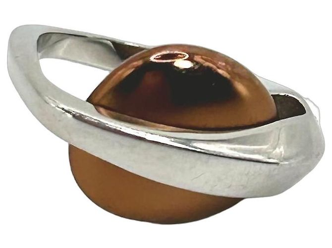 Autre Marque Anello Breil Steel Sand in Acciaio e Bronzo - vista 2