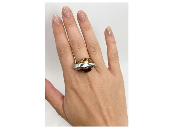 Autre Marque Anello Breil Steel Sand in Acciaio e Bronzo - vista 3