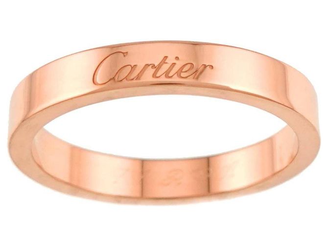 Anello C de Cartier in oro rosa - vista 2