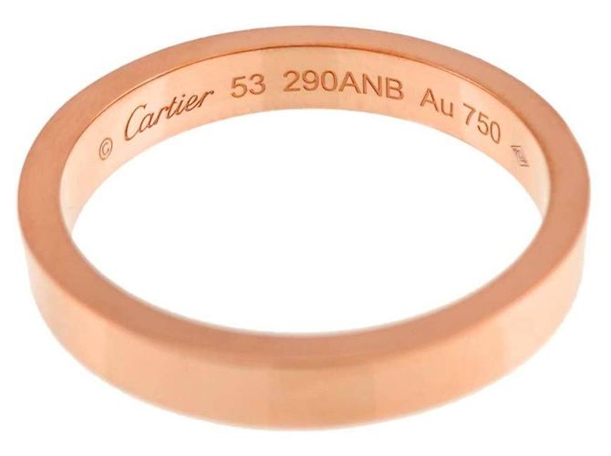 Anello C de Cartier in oro rosa - vista 3