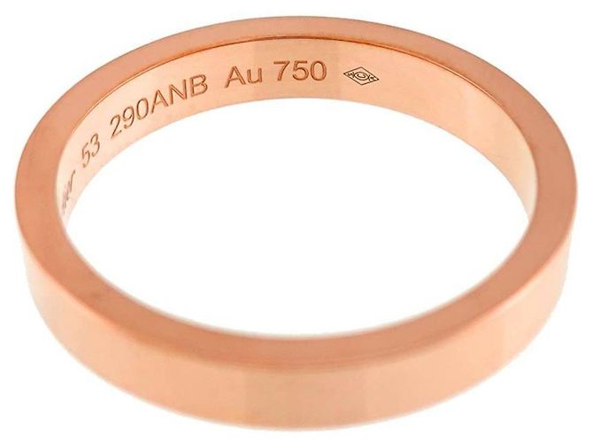Anello C de Cartier in oro rosa - vista 4