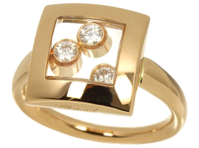 Anillo Chopard Happy Diamond en oro rosa de 18K - vista 2