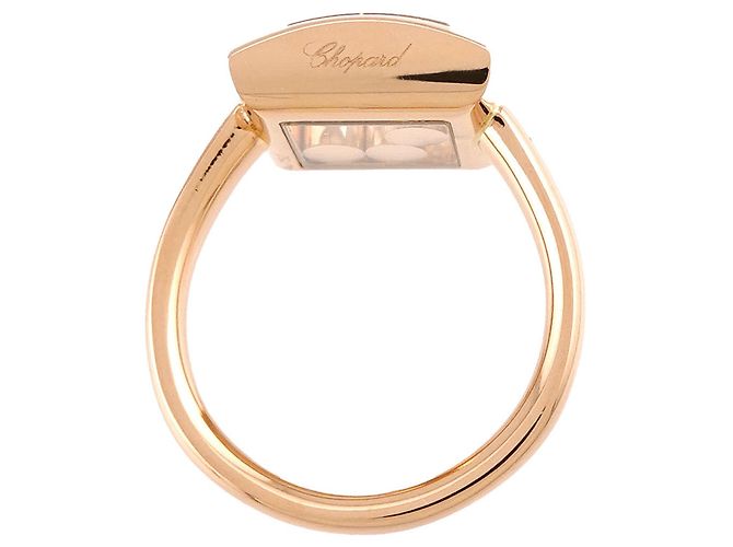 Anillo Chopard Happy Diamond en oro rosa de 18K - vista 3