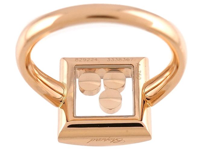 Anillo Chopard Happy Diamond en oro rosa de 18K - vista 4