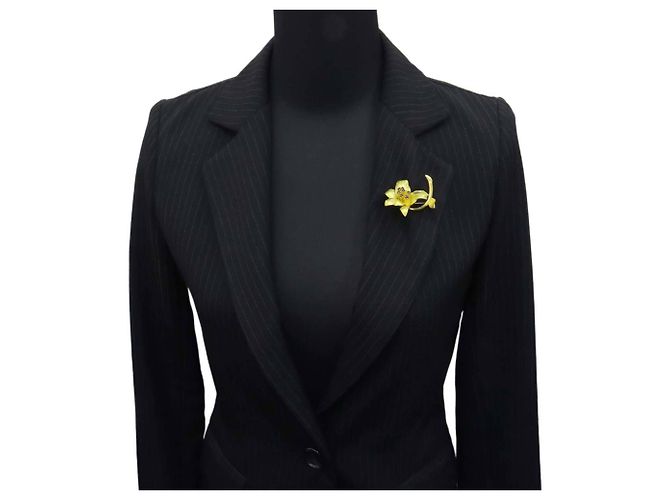 Autre Marque Spilla Tiffany & Co. in oro giallo 18K e zaffiro - vista 6