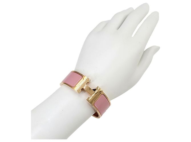 Hermès Bracciale Hermes Clic Clac H PM in oro rosa - vista 6