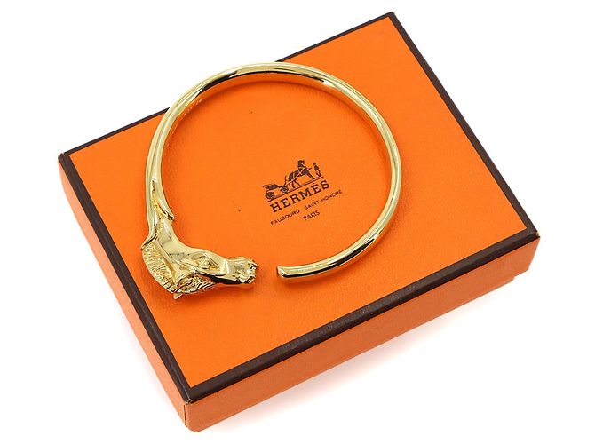 Hermès Bracciale Rigido Hermes Cheval Horse Gold - vista 2