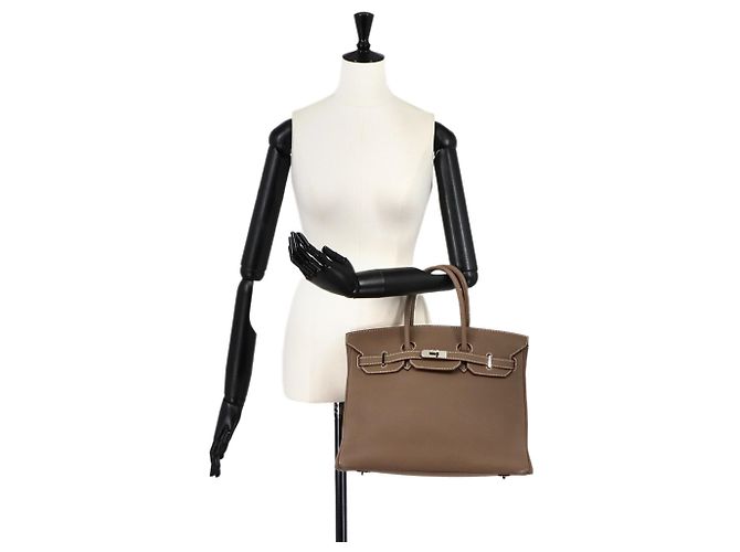 Hermès Borsa Hermes Birkin 35 Togo Etoupe - vista 10