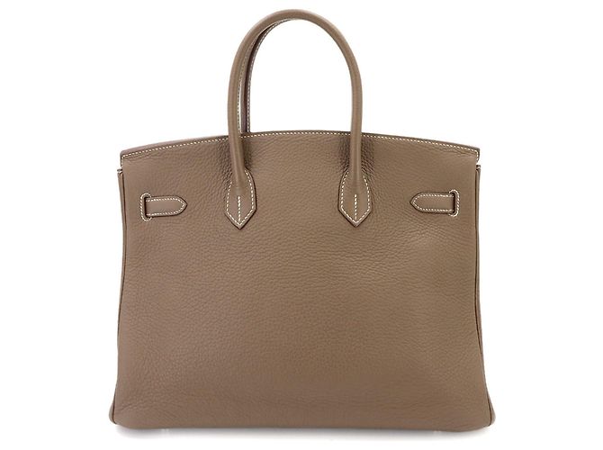 Hermès Borsa Hermes Birkin 35 Togo Etoupe - vista 3