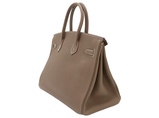 Hermès Borsa Hermes Birkin 35 Togo Etoupe - vista 4