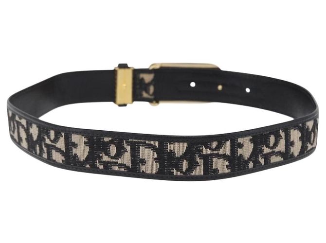 Christian Dior D-Gürtel aus Canvas und Leder - Ansicht 2