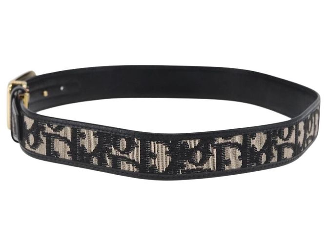 Christian Dior D-Gürtel aus Canvas und Leder - Ansicht 3